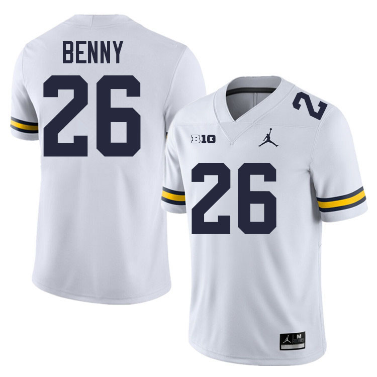 Rayshaun Benny Michigan Jersey,Michigan Wolverines #26 Rayshaun Benny Jersey Youth-White